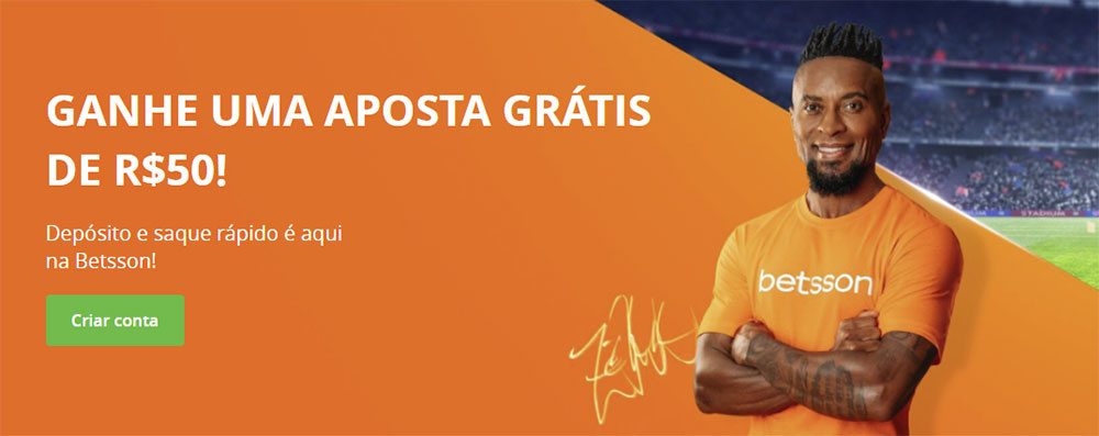 Aposta grátis de R$ 50 na Betsson