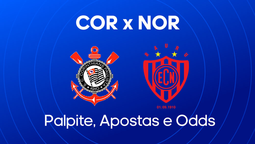 Corinthians x Noroeste - Palpite, escalações e onde assistir (01/02)