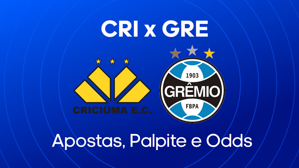 Criciúma x Grêmio - Palpite, onde assistir e escalações (25/08)