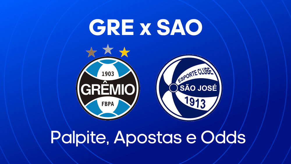 Gremio x Sao Jose: palpites, escalacoes e onde assistir amistoso