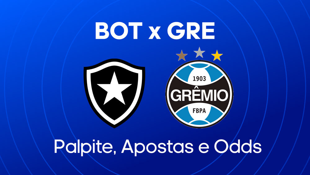 Palpite: Botafogo x Grêmio - Dicas, escalações e onde assistir