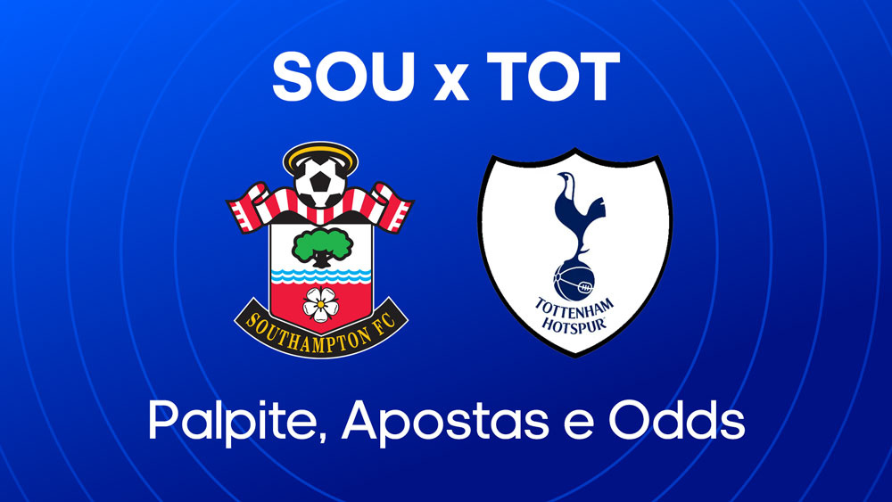 Southampton x Tottenham - palpite escalações onde assistir