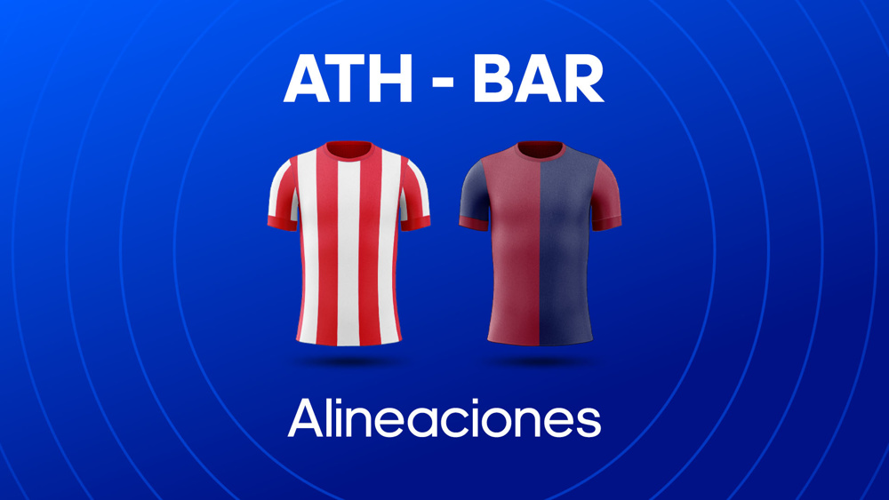 Athletic - Barcelona Alineaciones