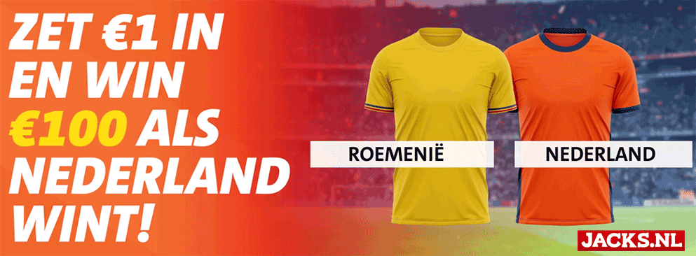 roemeens voetbalelftal nederlands elftal statistieken win 100x je inleg bij jacks