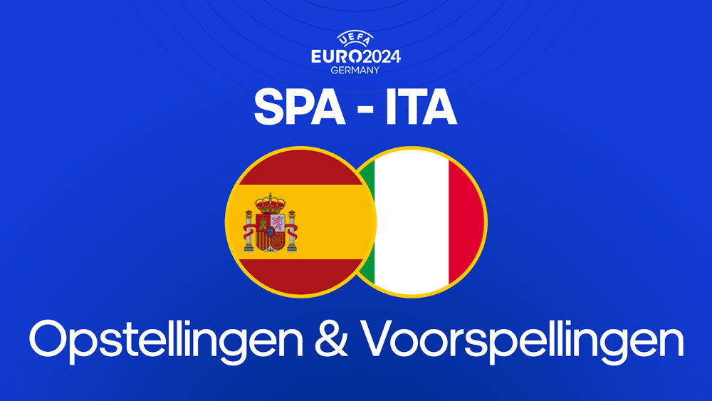 spaans voetbalelftal - italiaans voetbalelftal opstellingen en voorspelling