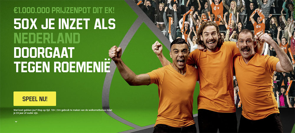 voorspelling roemenie nederland win €50 cash bij unibet