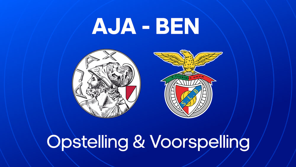 ajax benfica opstellingen voorspelling