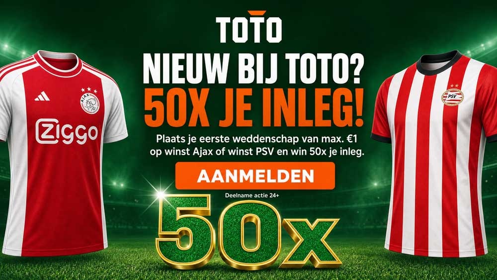 ajax psv toto actie 50x