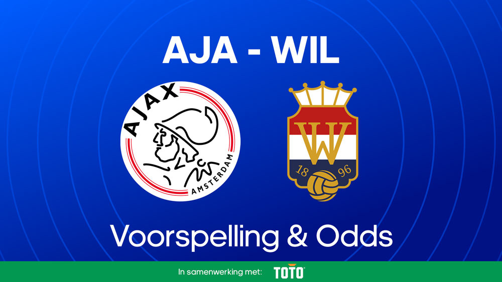 ajax willem ii voorspelling opstellingen statistieken