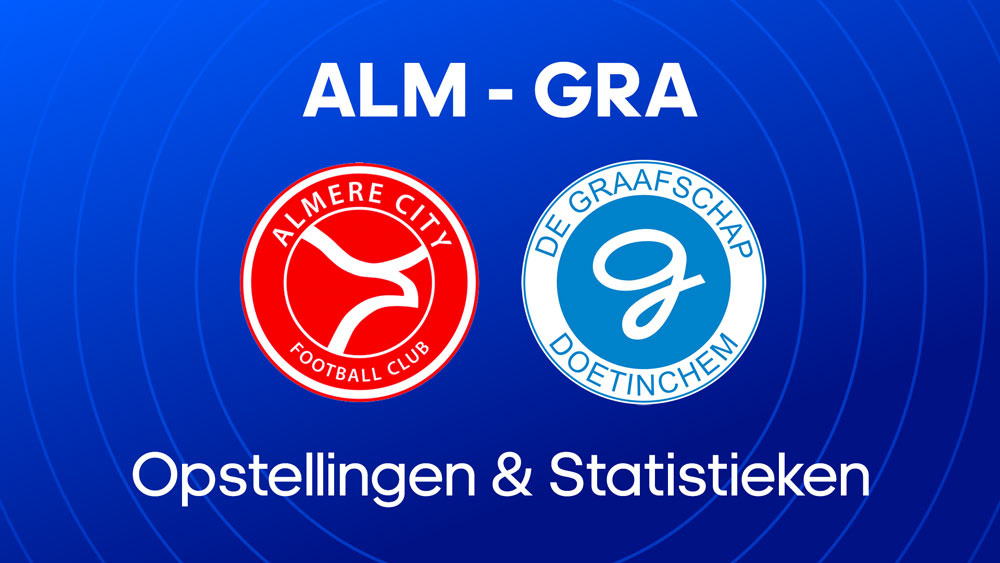 almere city fc de graafschap opstellingen statistieken