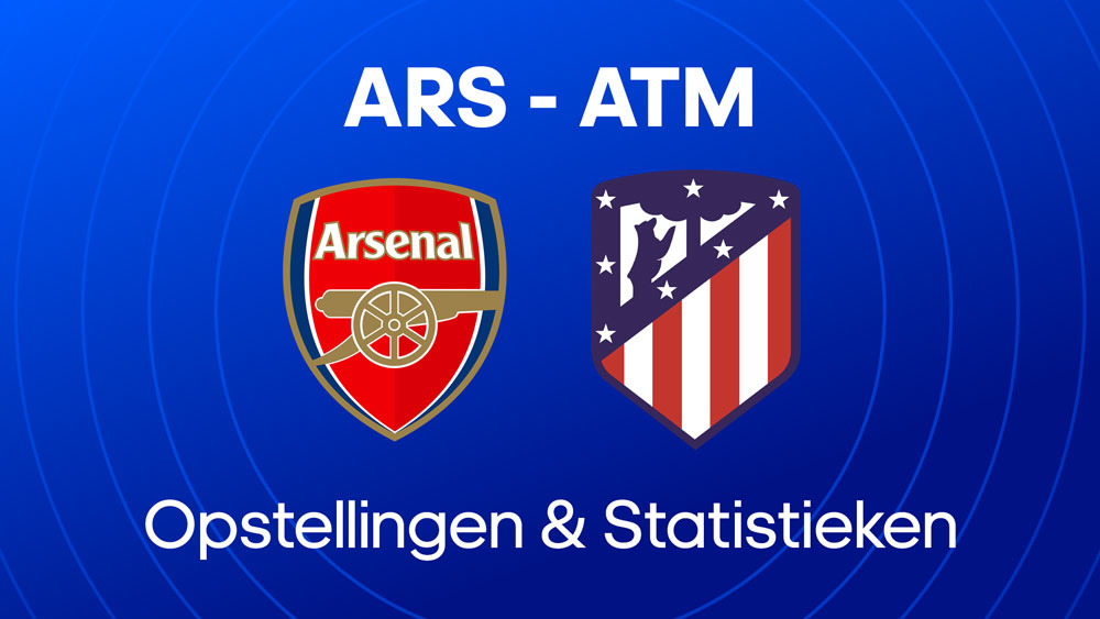 arsenal atletico madrid opstellingen statistieken