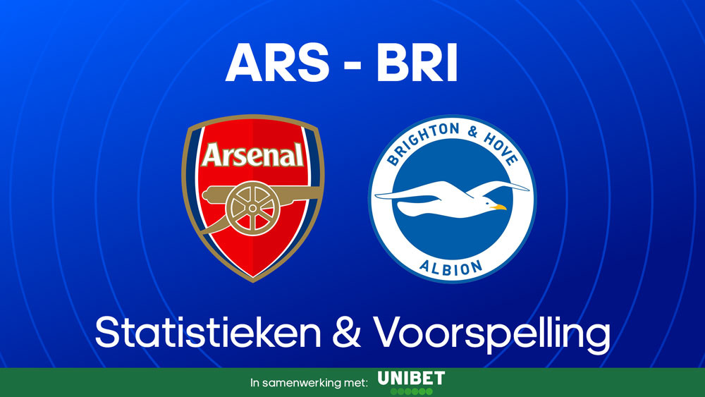arsenal brighton opstellingen statistieken wedtips