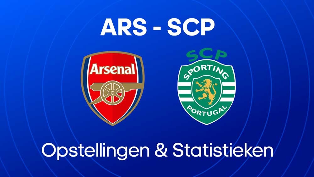 arsenal fc sporting lissabon opstellingen statistieken