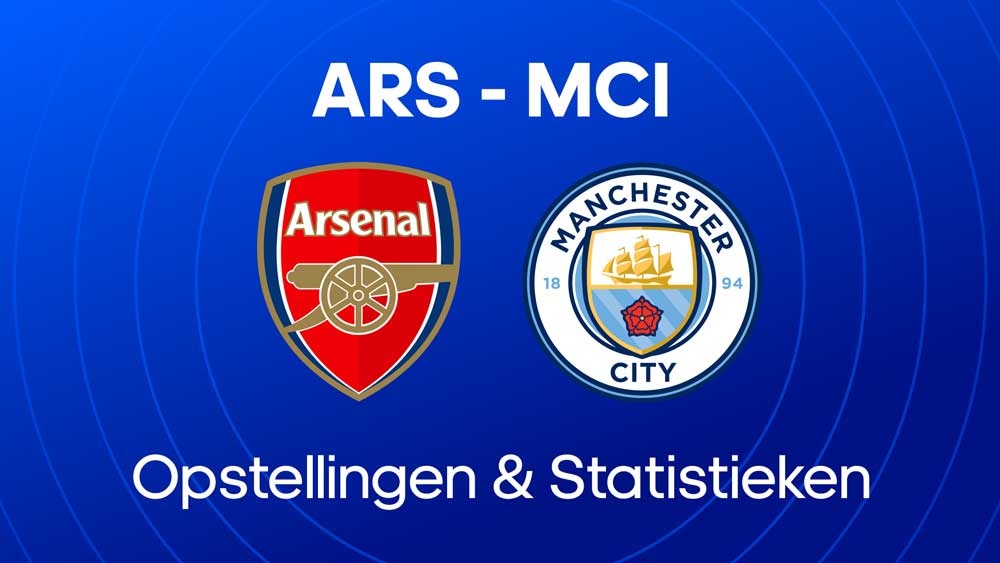 arsenal manchester city opstellingen statistieken