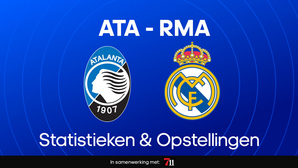 atalanta real madrid statistieken opstellingen