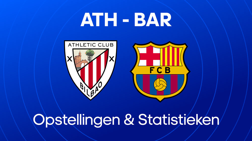 athletic club fc barcelona opstellingen statistieken