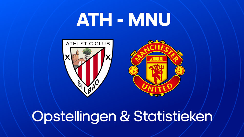 ahtletic club manchester united opstellingen statistieken