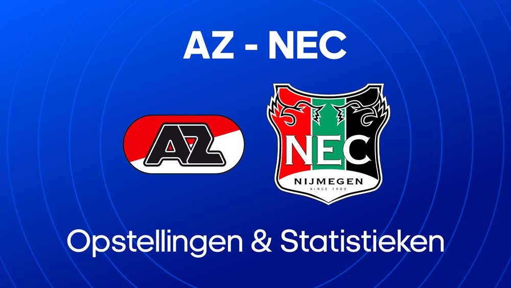 az nec beker finale opstellingen statistieken