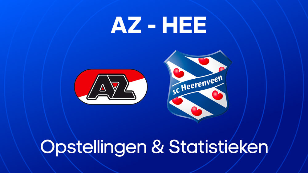 az sc heerenveen opstellingen statistieken