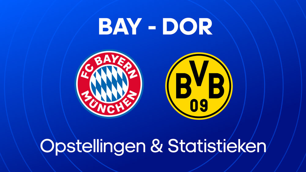 bayern borussia dortmund opstellingen statistieken