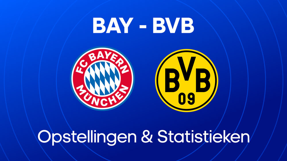 bayern borussia dortmund opstellingen statistieken