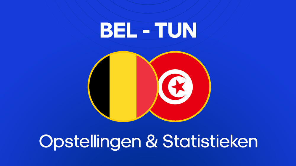 belgisch voetbalelftal tunesisch voetbalelftal opstellingen statistieken