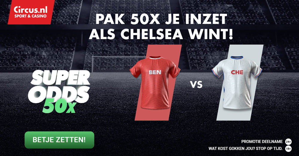 benfica chelsea super odds 50x