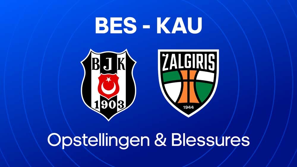 besiktas fk kauno zalgiris opstellingen blessures