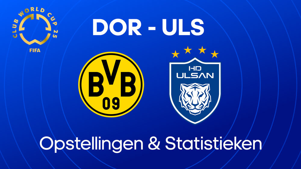 borussia dortmund ulsan hyundai opstellingen statistieken