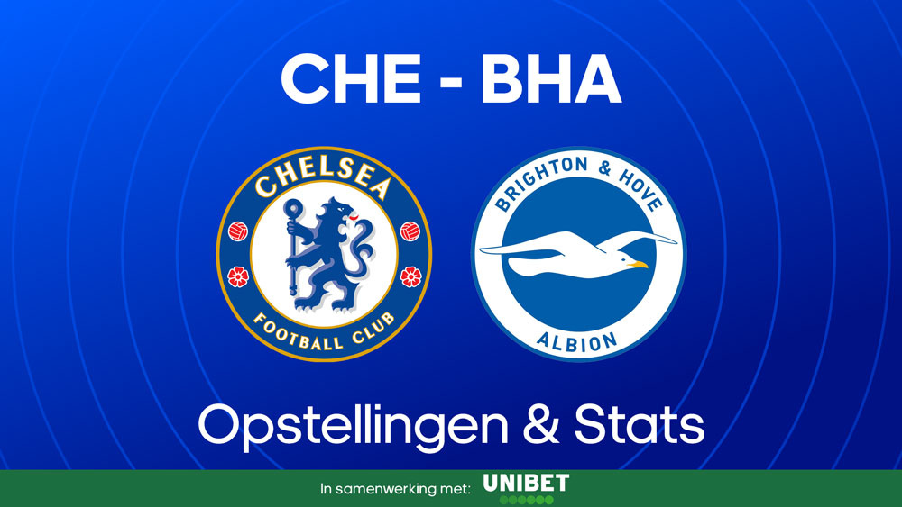 chelsea fc brighton & hove albion fc opstellingen en statistieken