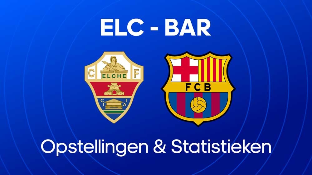 elche cf fc barcelona opstellingen statistieken voorspelling
