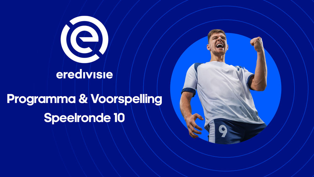eredivisie speelronde 10 voorspelling wedstrijden programma
