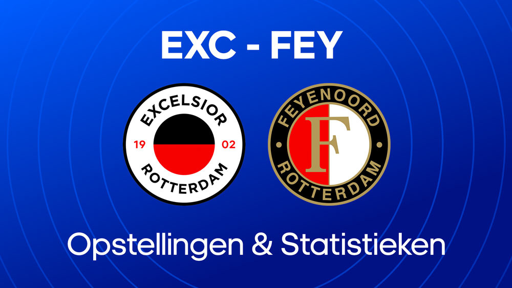excelsior feyenoord opstellingen statistieken