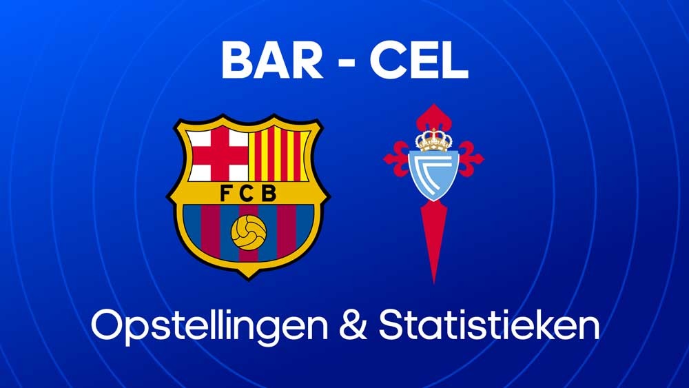 fc barcelona celta de vigo opstellingen statistieken