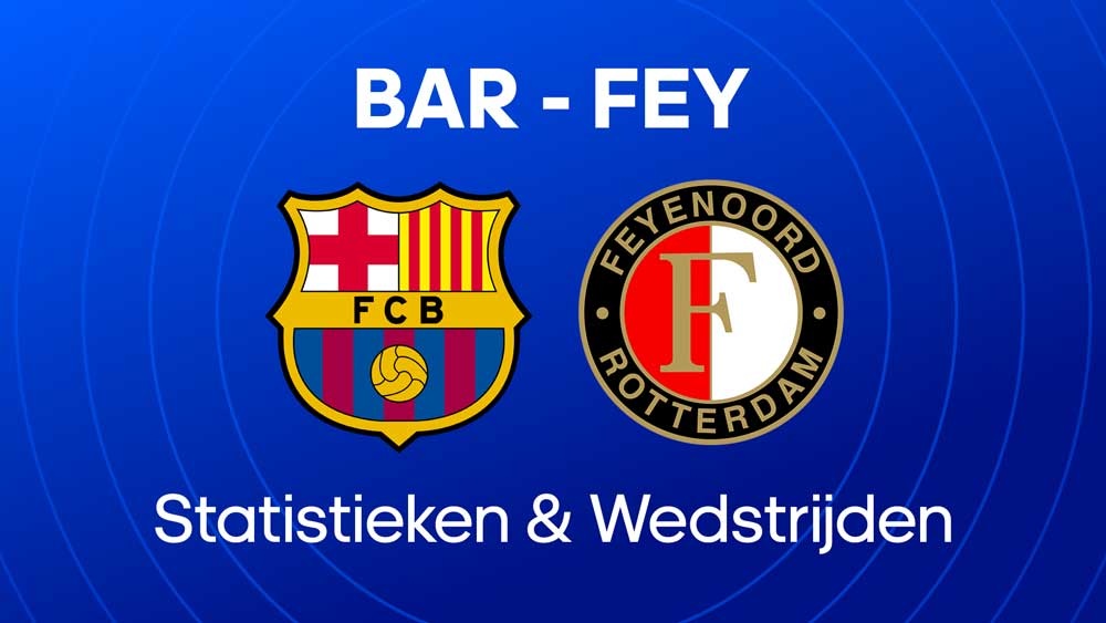 fc barcelona feyenoord statistieken wedstrijden