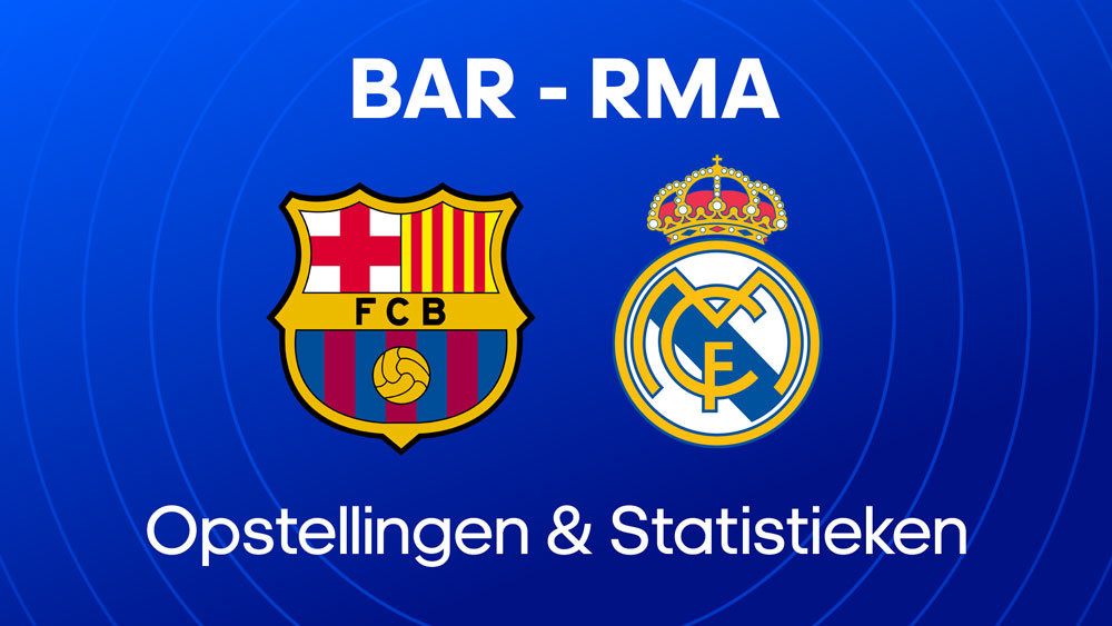 fc barcelona real madrid opstellingen statistieken