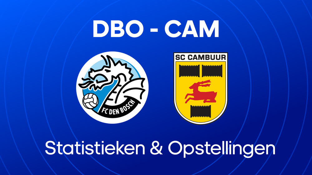 fc den bosch sc cambuur opstellingen statistieken