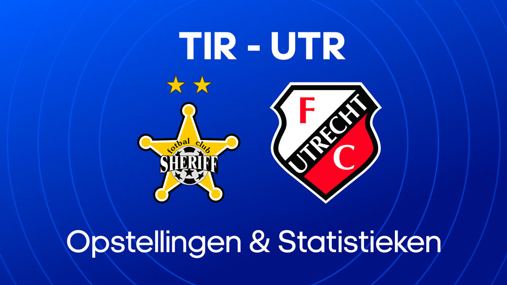 sheriff tiraspol fc utrecht opstellingen statistieken