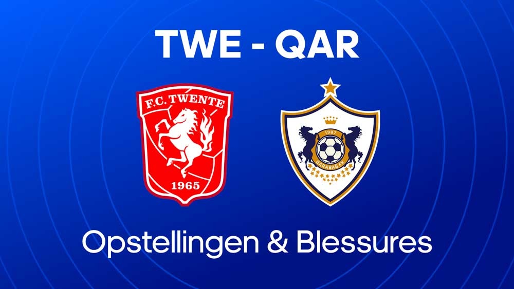 fc twente qarabag opstellingen blessures