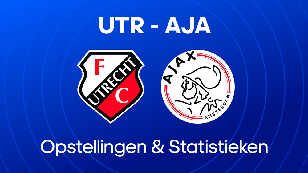 fc utrecht ajax tijdlijn opstellingen
