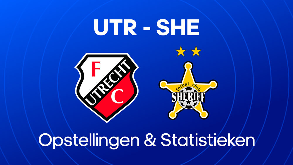 fc utrecht fc sheriff tiraspol opstellingen statistieken