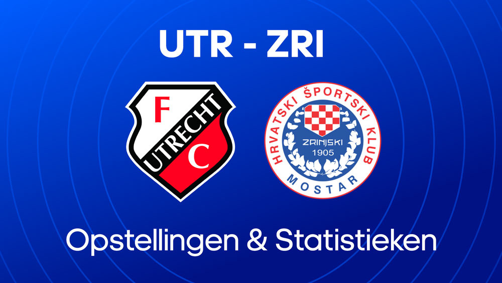 fc utrecht zrinjski opstellingen statistieken