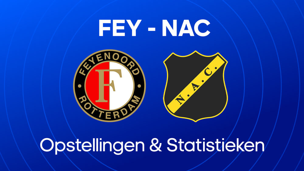 feyenoord nac opstellingen statistieken