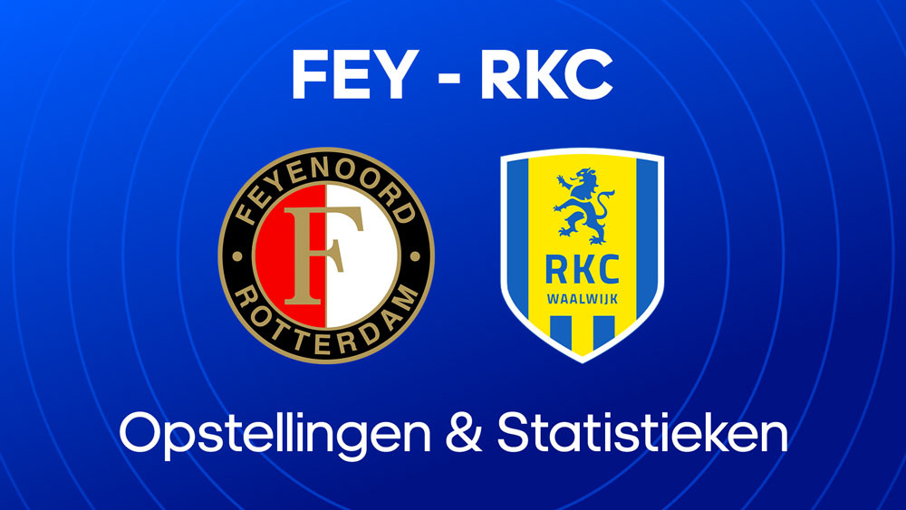 feyenoord rkc opstellingen statistieken