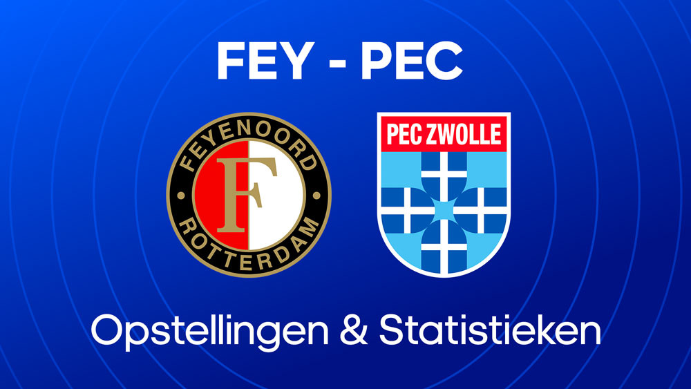 feyenoord pec zwolle opstellingen statistieken