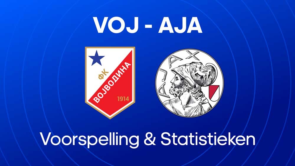 fk vojvodina ajax statistieken voorspellingen