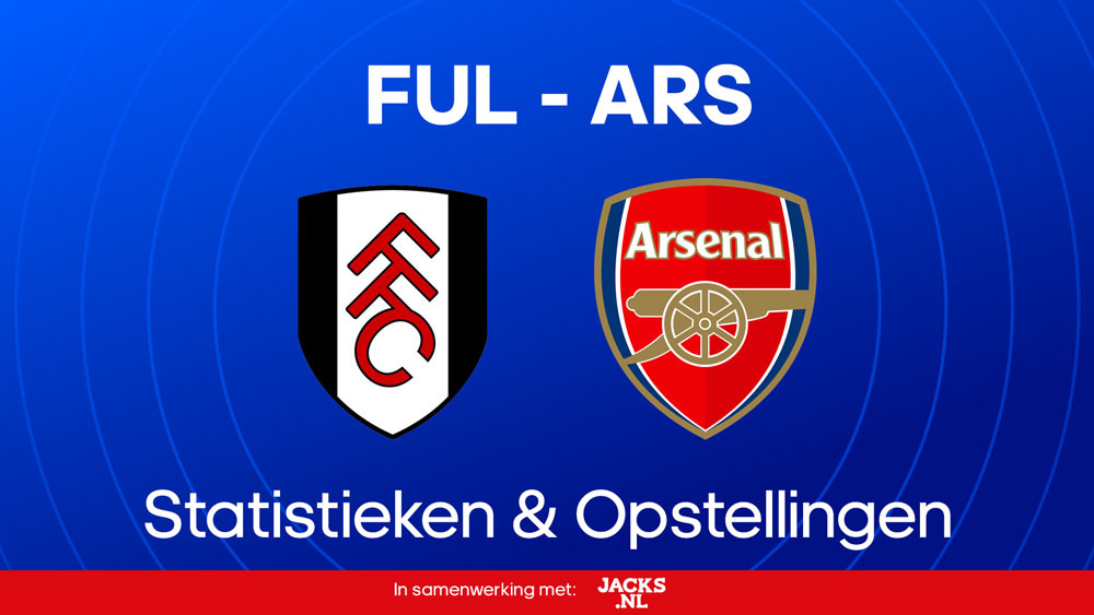 fulham arsenal statistieken opstellingen