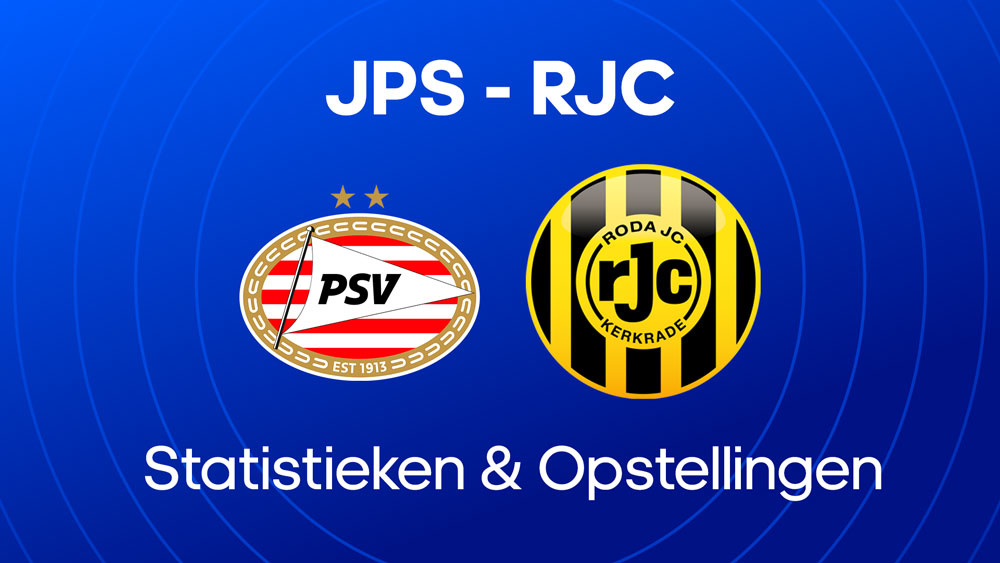 jong psv roda jc kerkrade opstellingen statistieken wedden