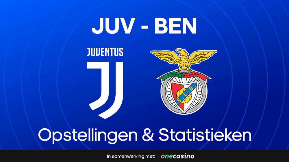 juventus benfica opstellingen statistieken