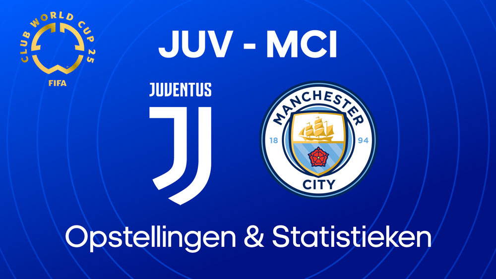 juventus manchester city opstellingen statistieken